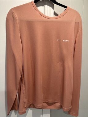 MAAP X ARRIVALS Alt_Road Ride LS Tee Shirt 2.0 Medium M Pink Coral EUC